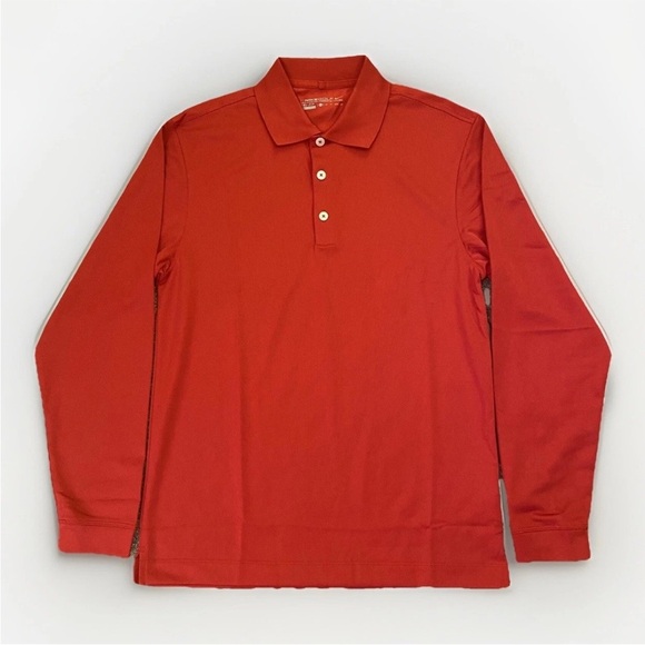 Nike Men’s Red Golf Polo Shirt Long Sleeves Dri-Fit Collared Size XS - NWT $55 - Picture 1 of 11